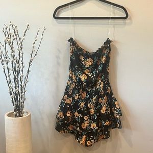 Sleeveless Floral Romper